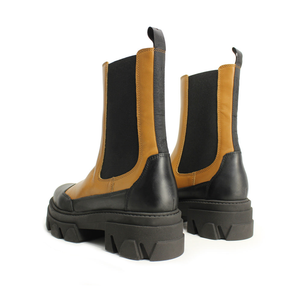 Botim Militar Mulher Pele Camel