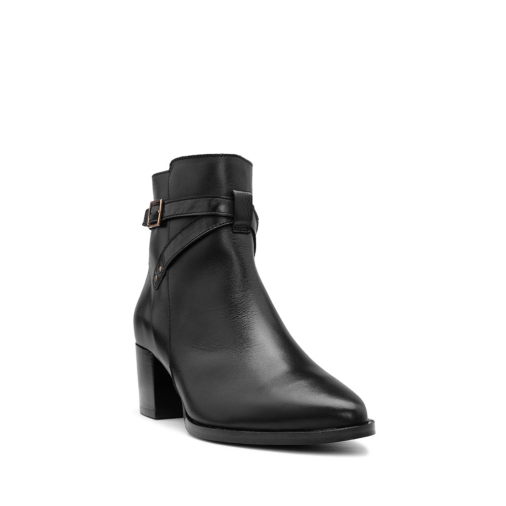 Botim Casual Mulher Pele Preto