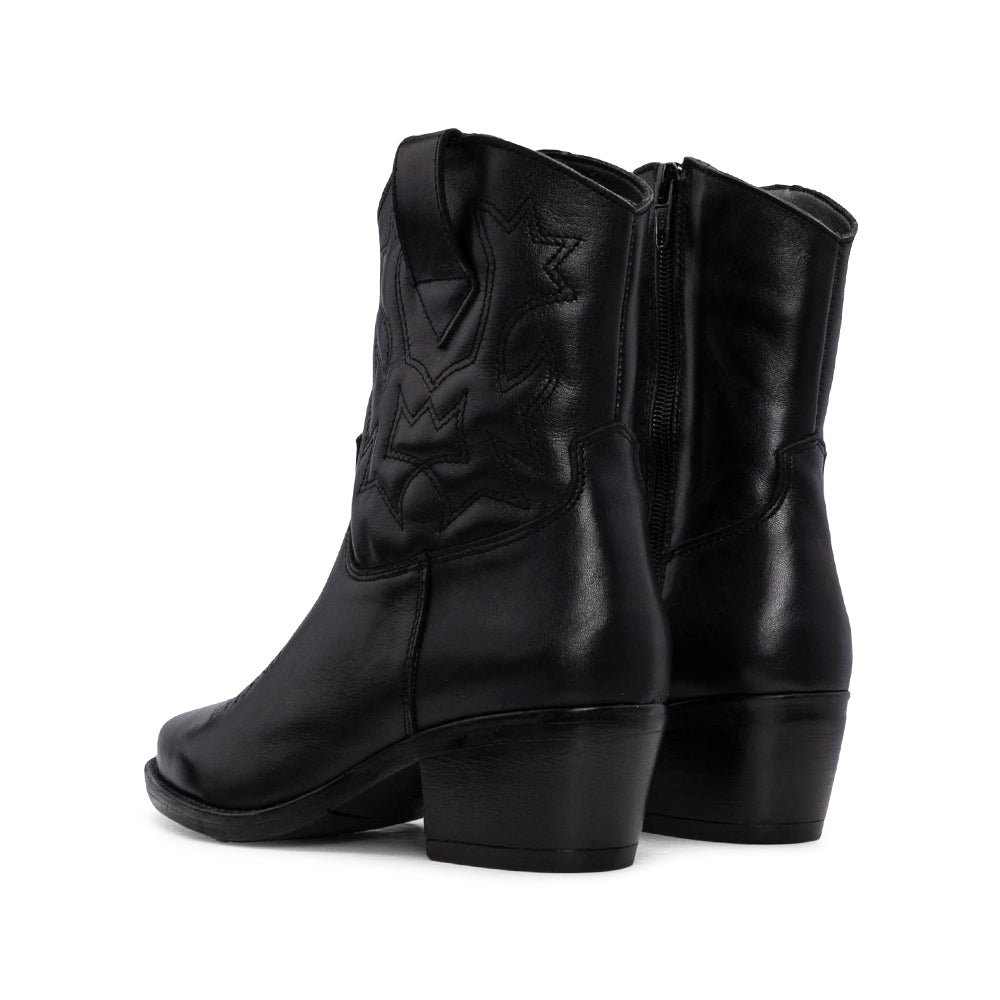 Botim Texana Mulher Pele Preto