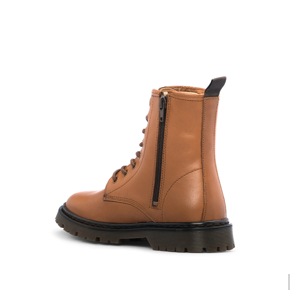 Botim Militar Mulher Pele Camel
