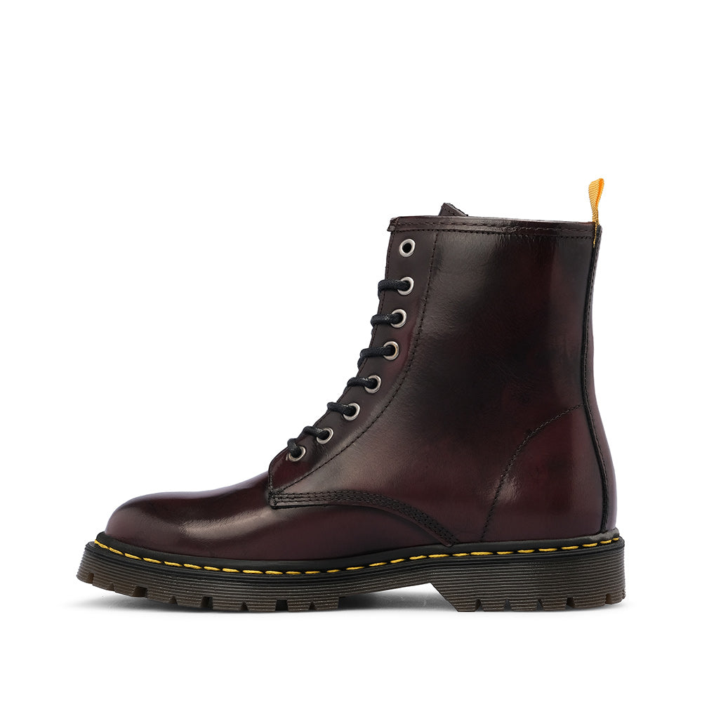 Botim Militar Mulher Polido Bordeaux
