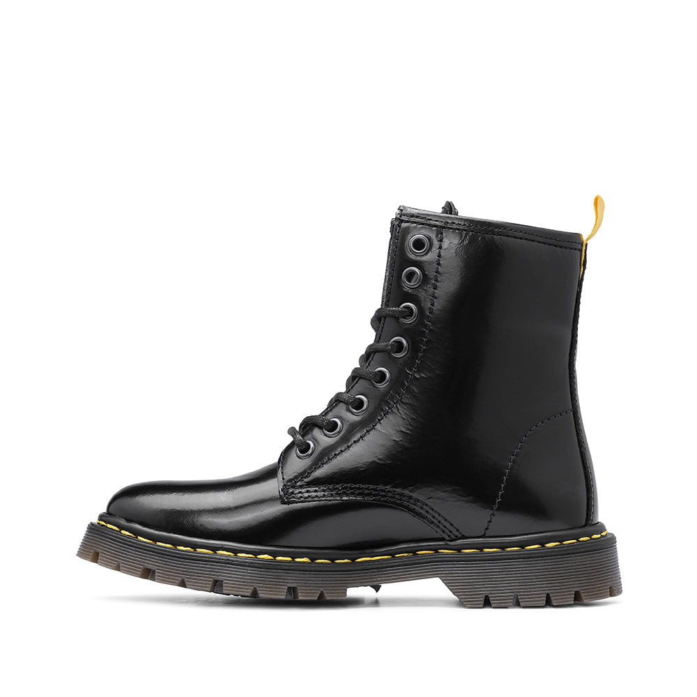Botim Militar Mulher Polido Preto