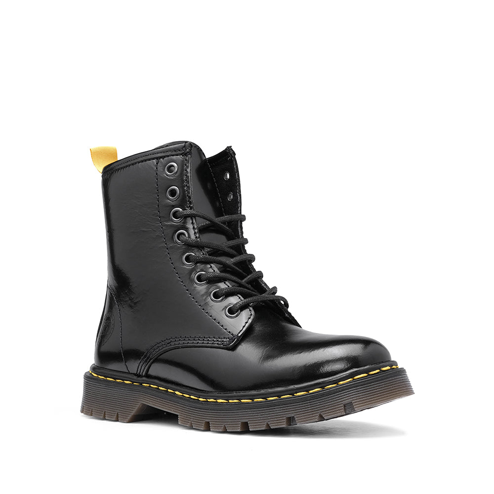 Botim Militar Mulher Polido Preto