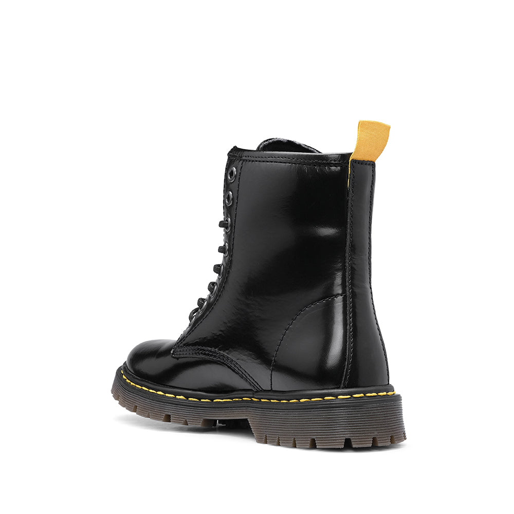 Botim Militar Mulher Polido Preto