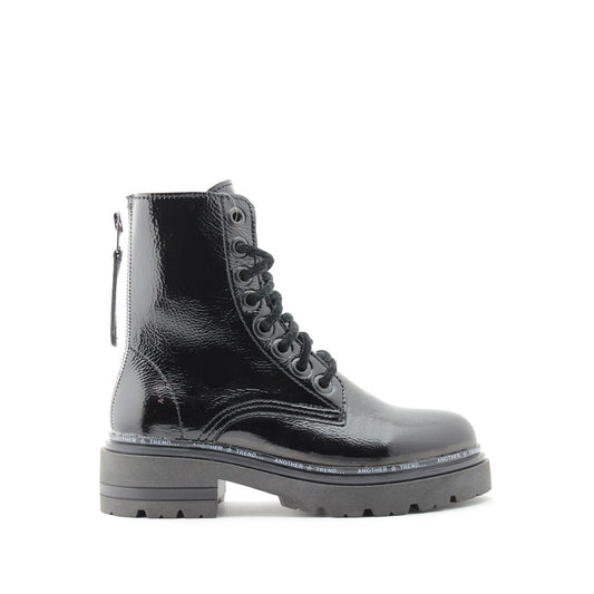 Botim Militar Mulher Verniz Preto