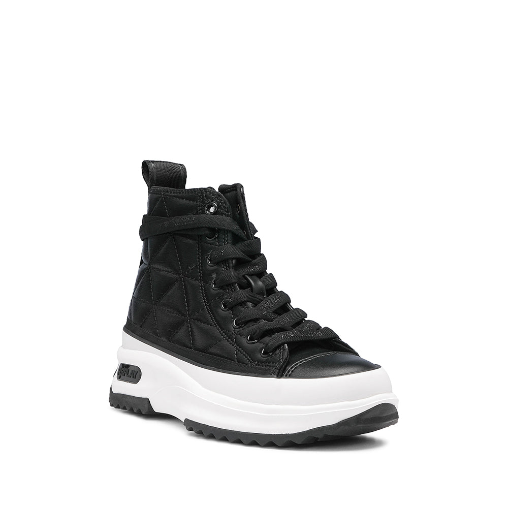 Sapatilha Casual com Plataforma Mulher Preto