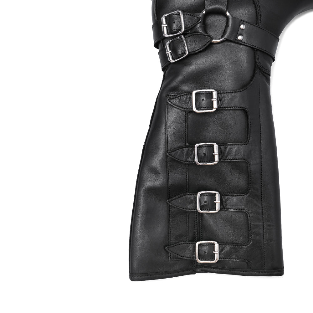 Bota Biker Mulher Pele Preto