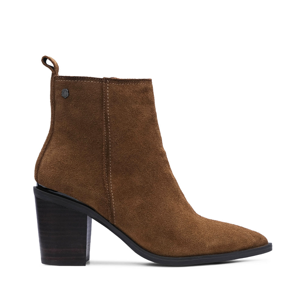 Bota Clássico Mulher Camurça Camel