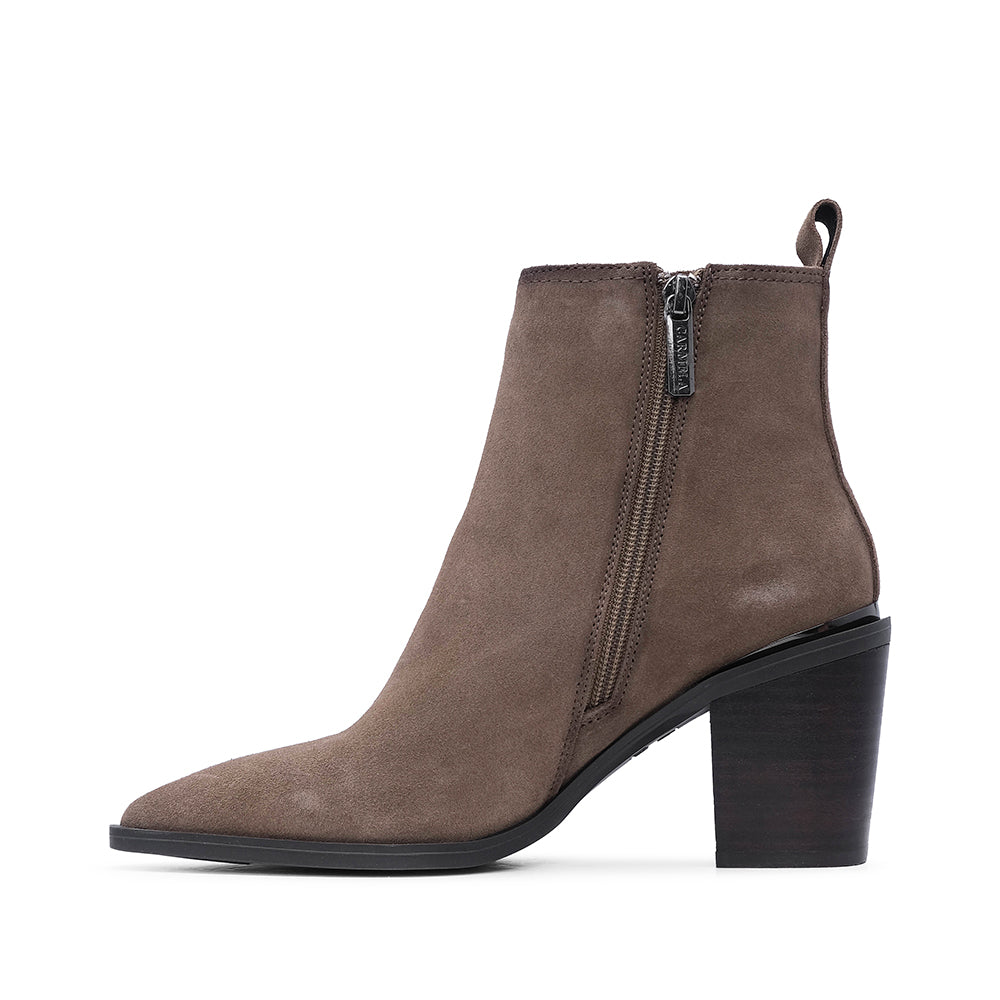 Bota Clássico Mulher Camurça Taupe