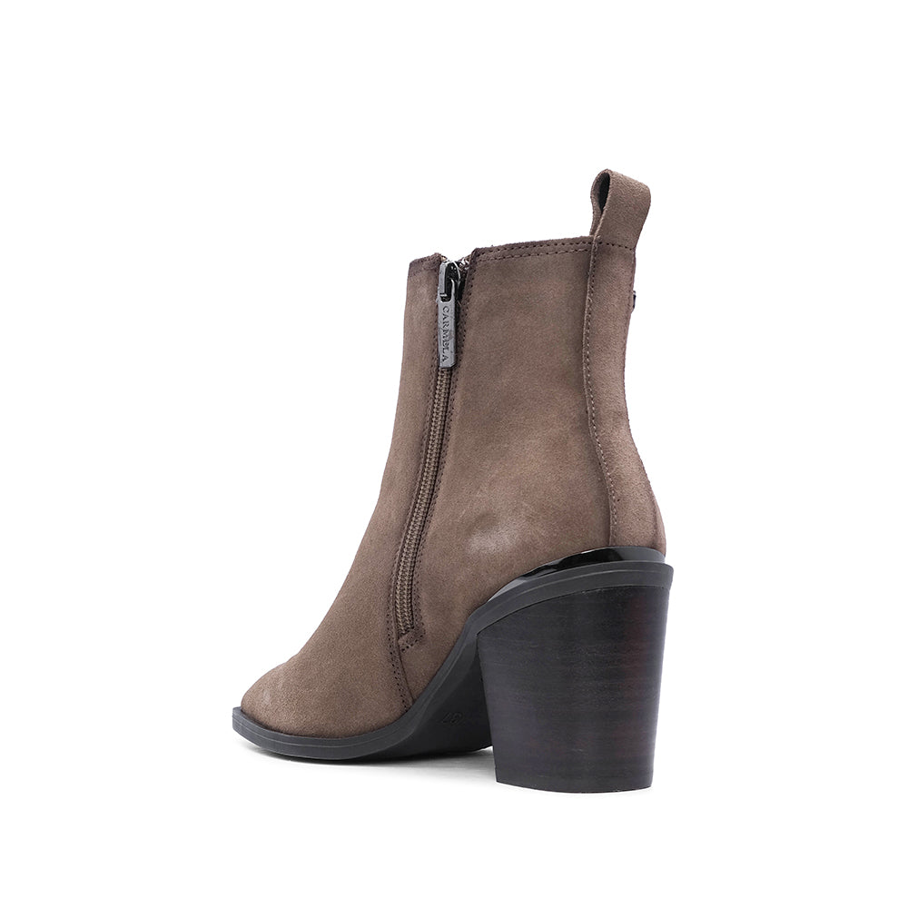 Bota Clássico Mulher Camurça Taupe