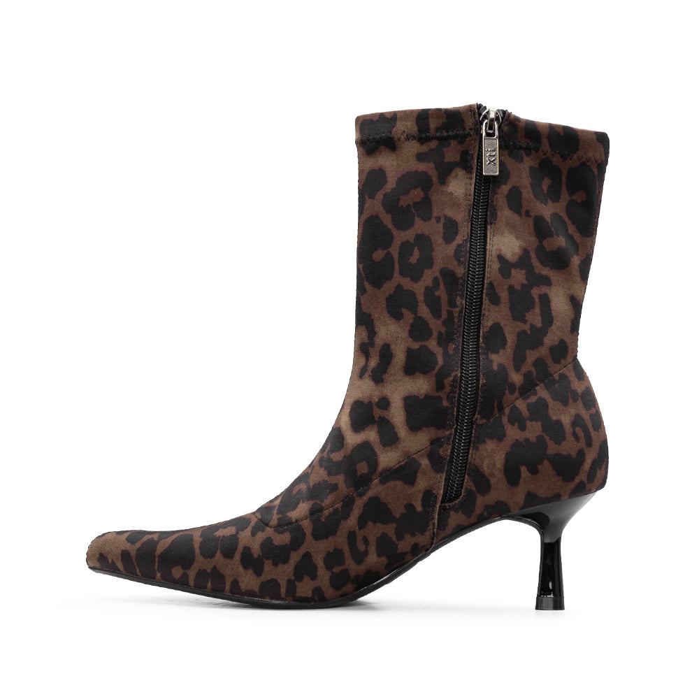 Botim Salto Médio Mulher Leopardo