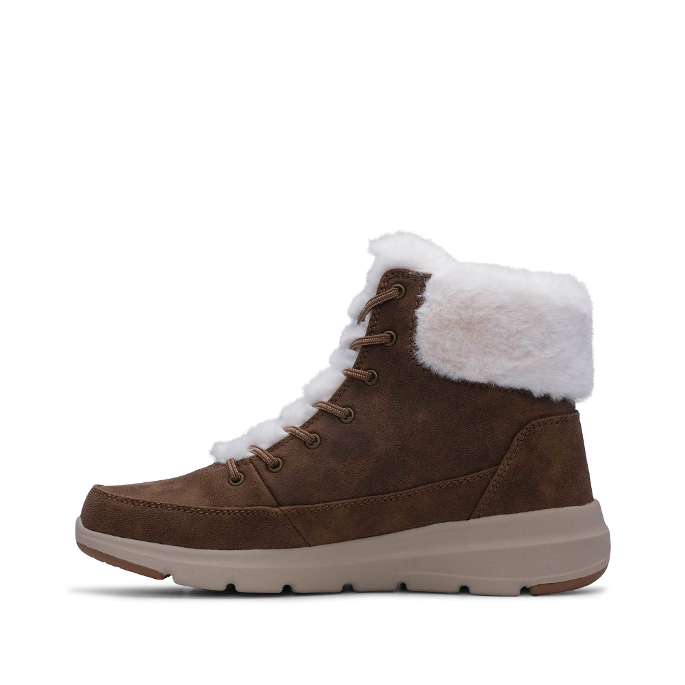 Bota Casual Mulher Pele Sintética Camel