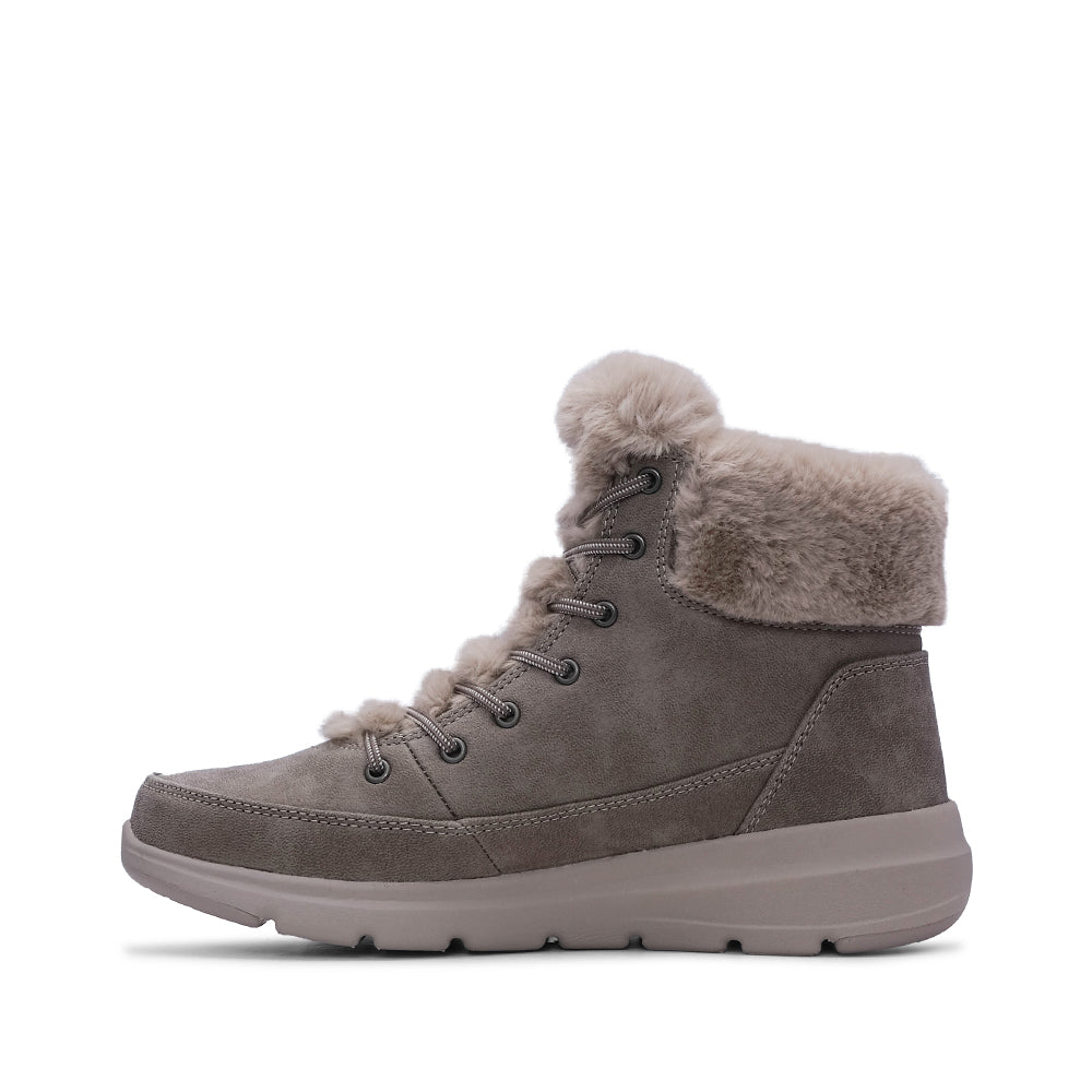 Bota Casual Mulher Pele Sintética Taupe