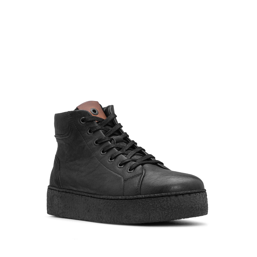 Botim Casual Mulher Pele Preto