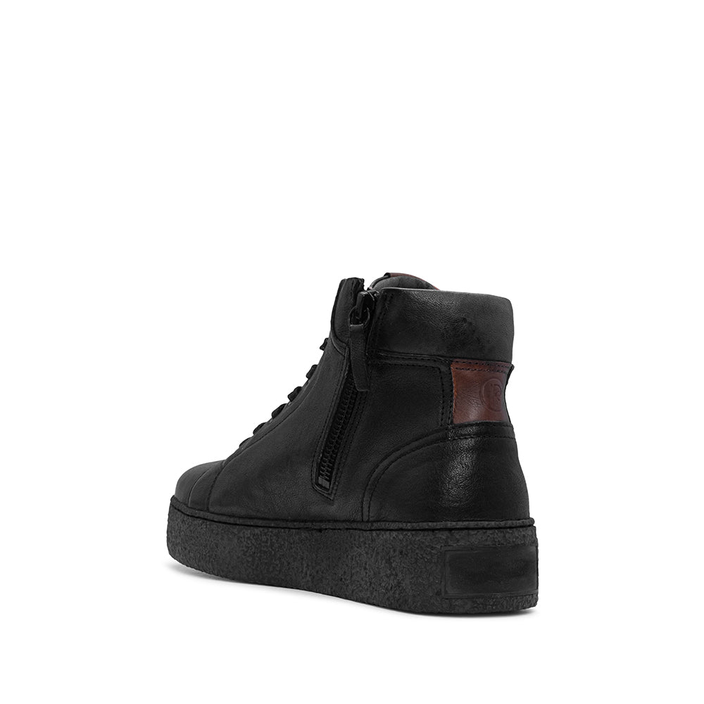 Botim Casual Mulher Pele Preto