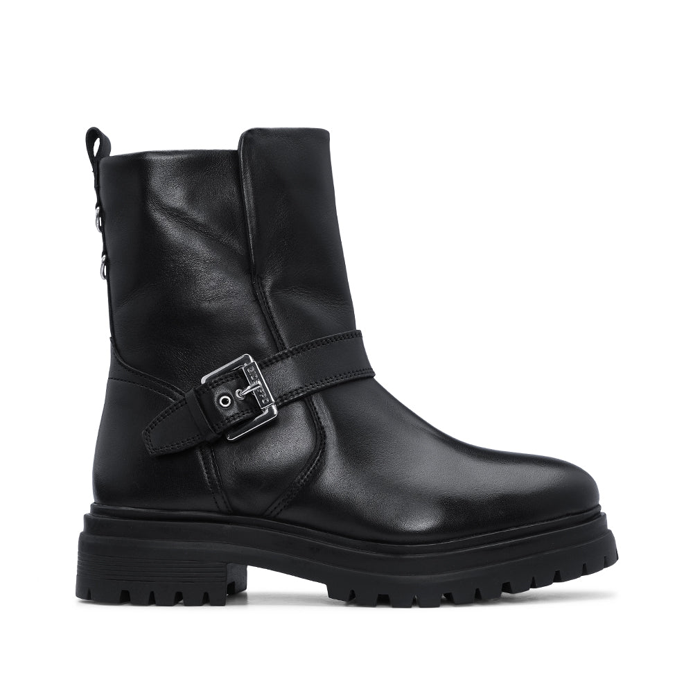 Botim Biker Mulher Pele Preto