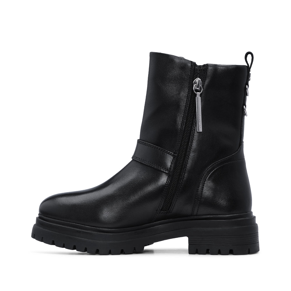 Botim Biker Mulher Pele Preto