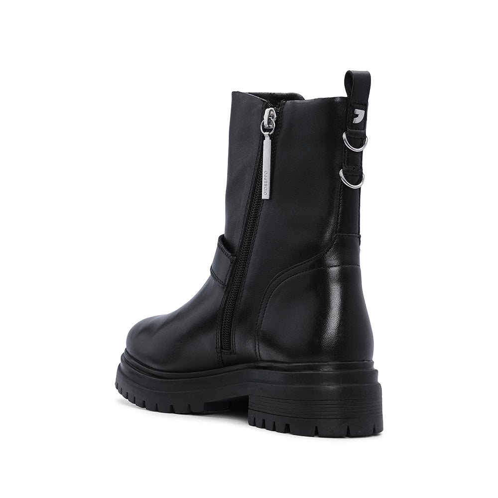 Botim Biker Mulher Pele Preto