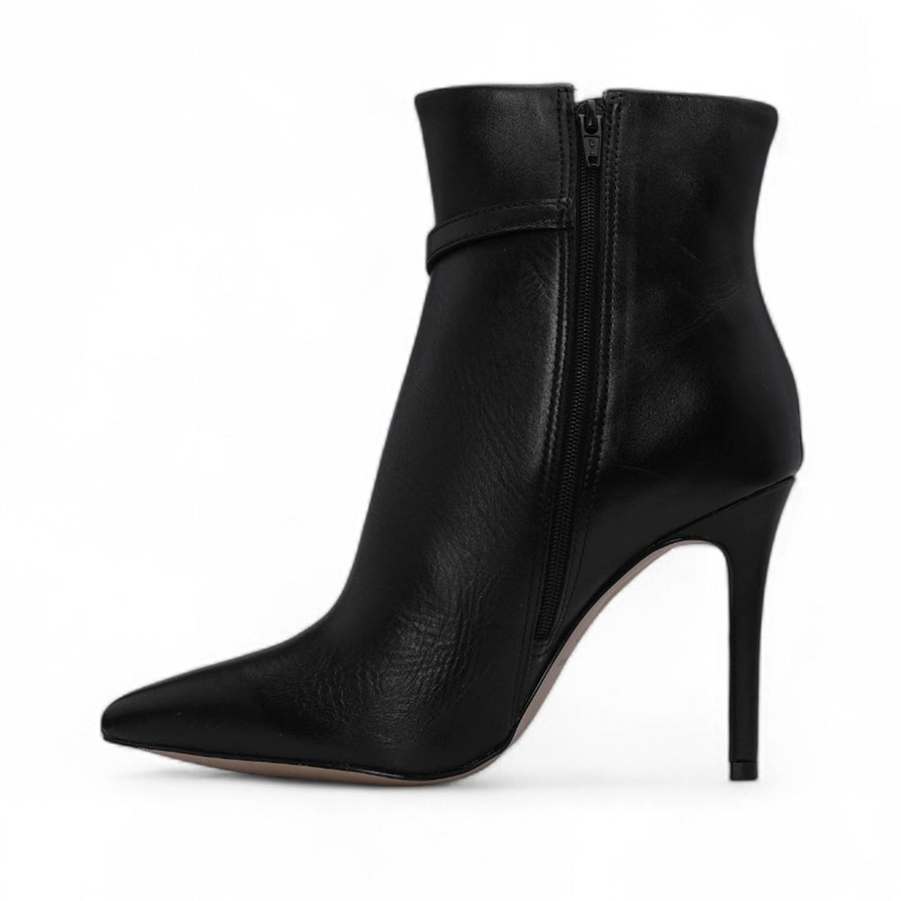 Bota Salto Alto Mulher Pele Preto