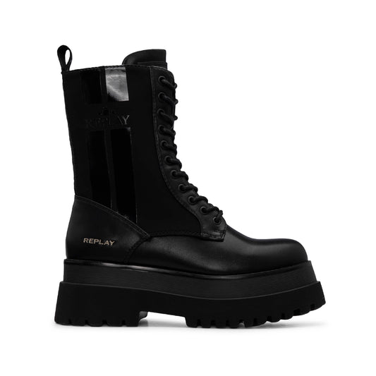 Bota Plataforma Mulher Preto