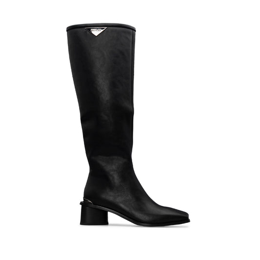Bota Cano Alto Mulher Preto
