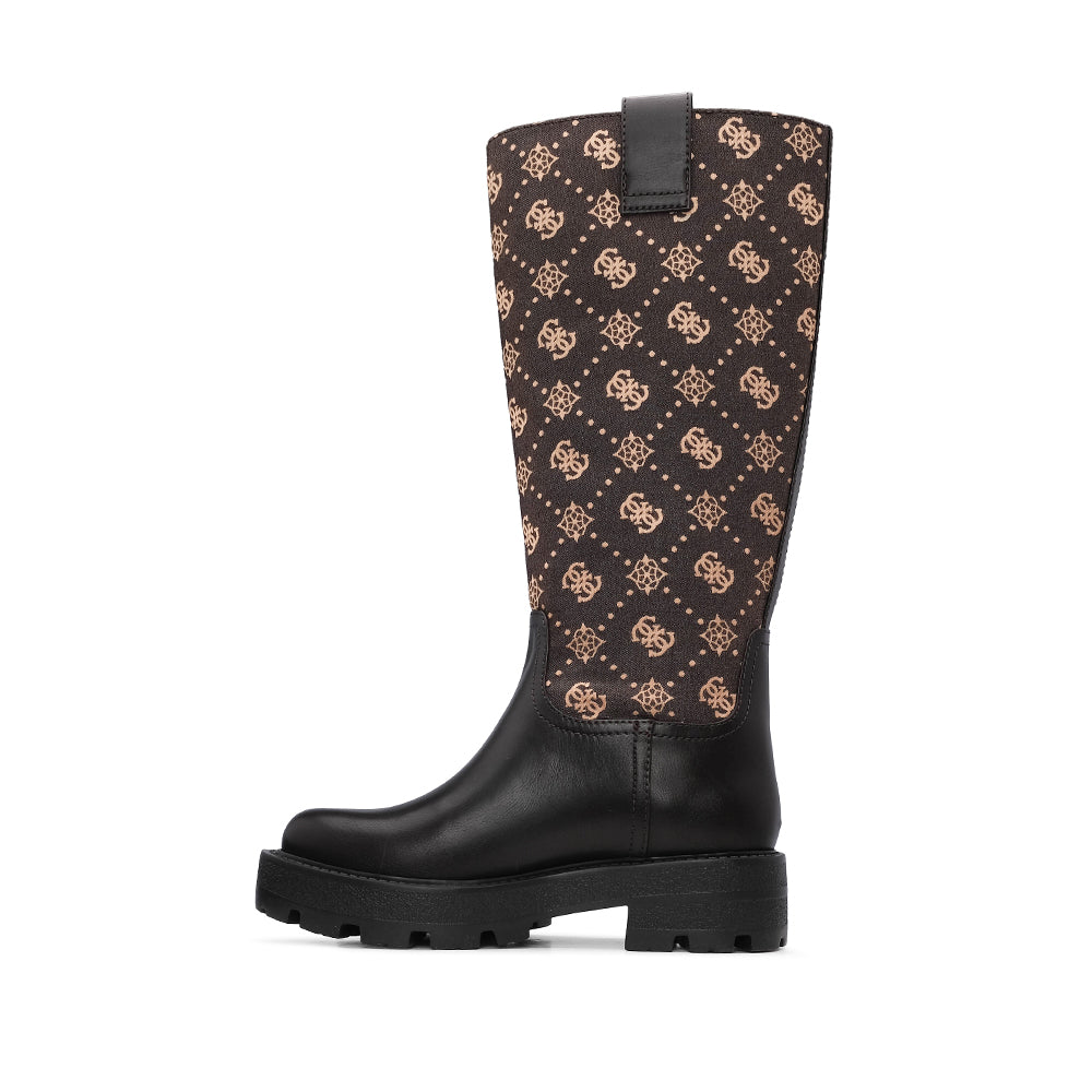 Bota Cano Alto Mulher Castanho
