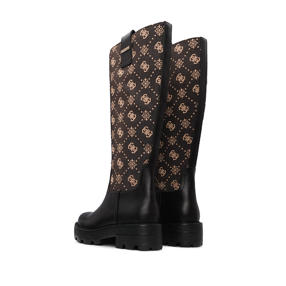 Bota Cano Alto Mulher Castanho
