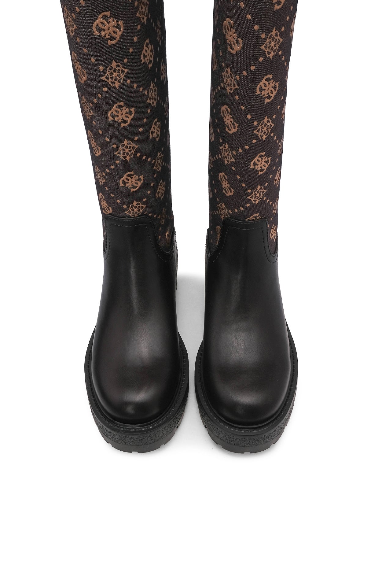 Bota Cano Alto Mulher Castanho