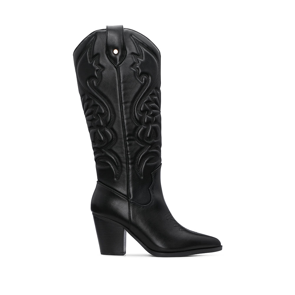 Bota Texana Mulher Preto