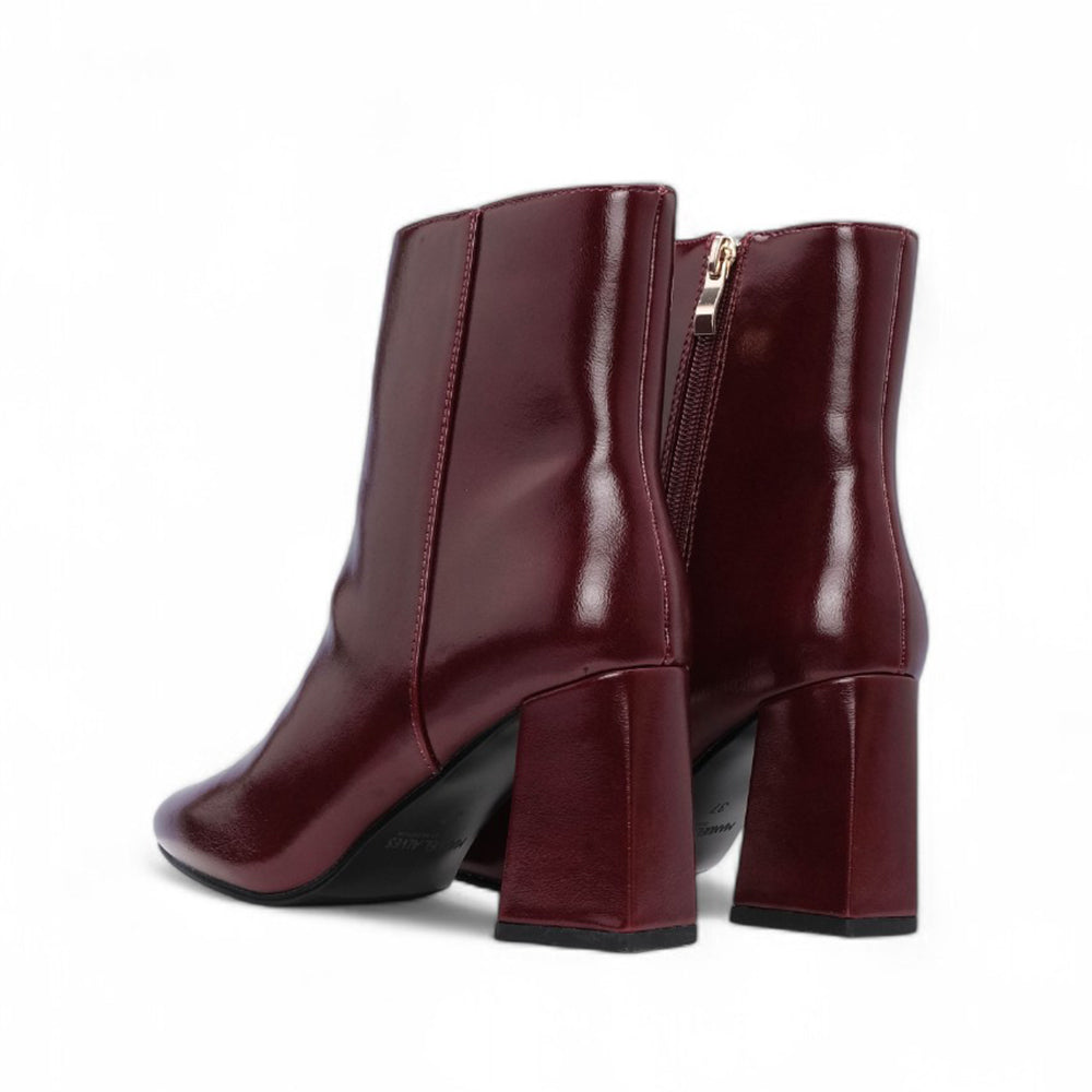 Botim Salto Alto Mulher Bordeaux