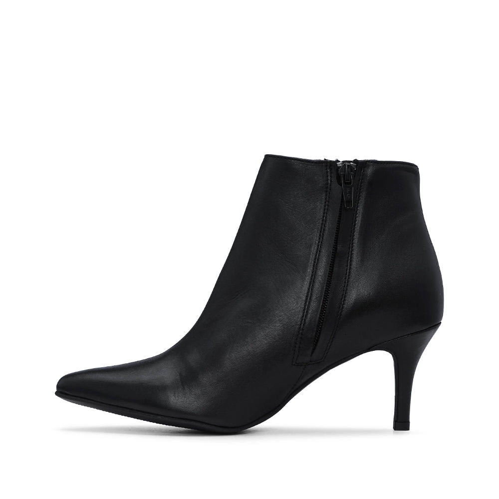 Botim Salto Alto Mulher Pele Preto
