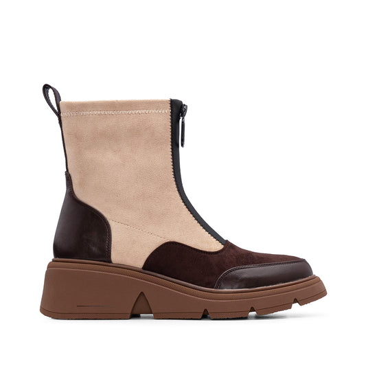 Bota Salto Raso Mulher Castanho