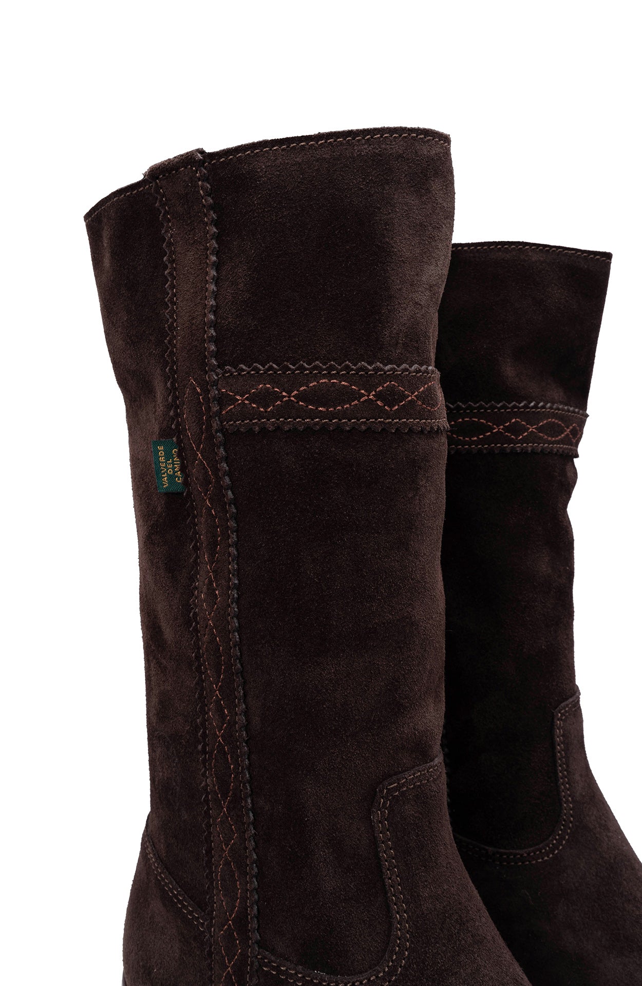 Bota Texana Mulher Camurça Castanho