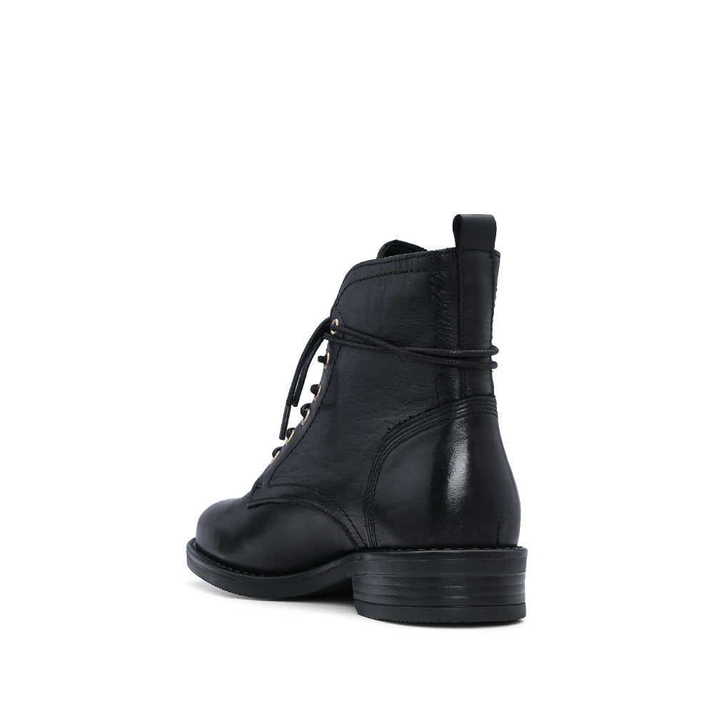 Botim Casual Mulher Pele Preto