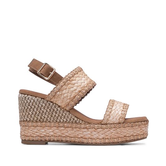 Sandália Salto Cunha Mulher Taupe