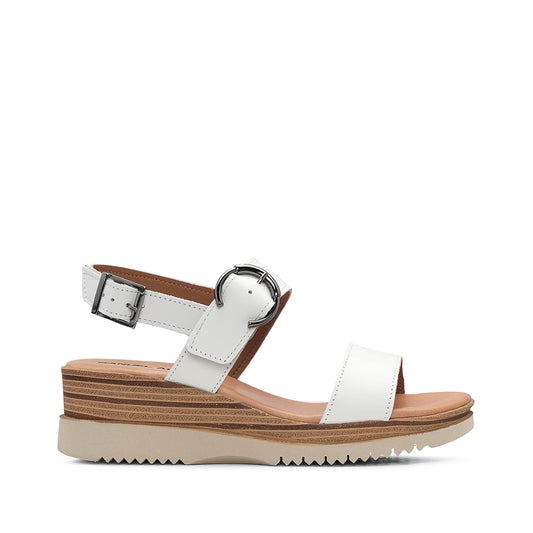 Sandália Plataforma Mulher Pele Branco