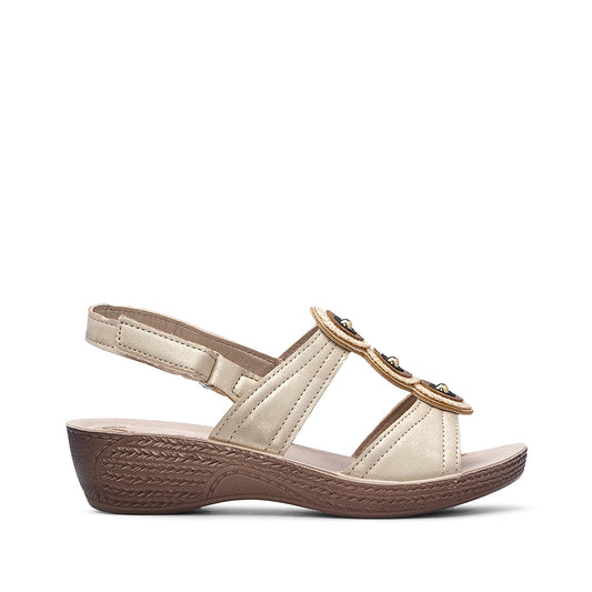 Sandália Salto Cunha Mulher Pele Taupe