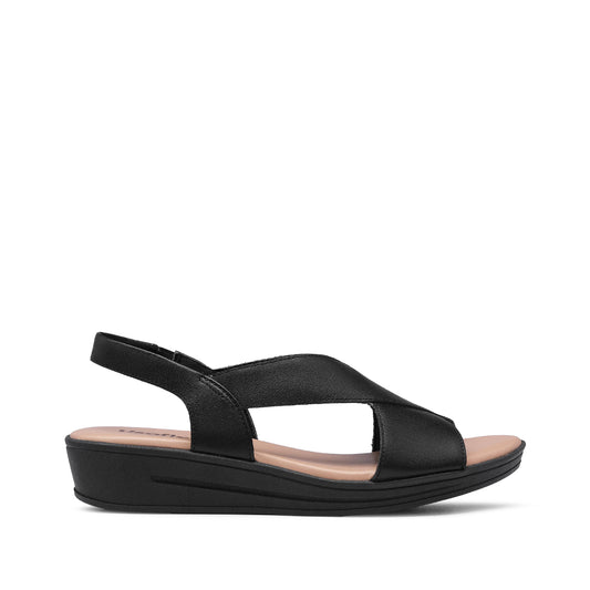 Sandália Salto Médio Mulher Pele Preto