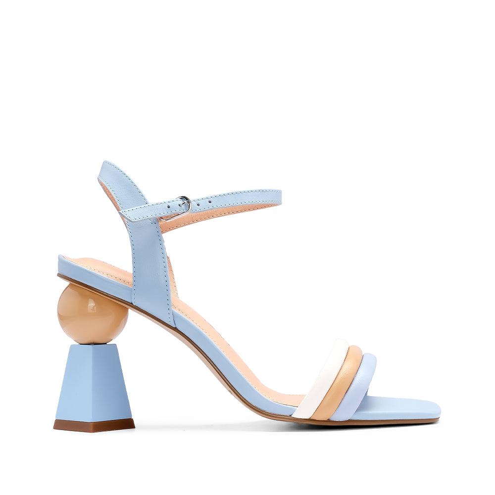 Women's High Heel Sandal Baby Blue Leather – Manuel Alves