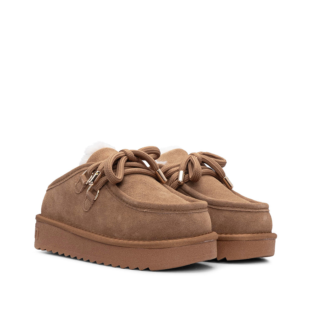 Soca Casual Mulher Camurça Camel