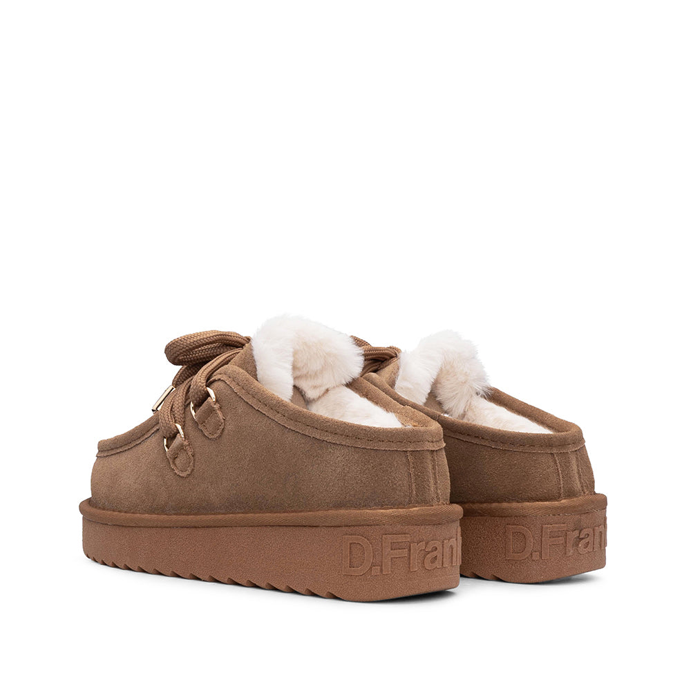 Soca Casual Mulher Camurça Camel