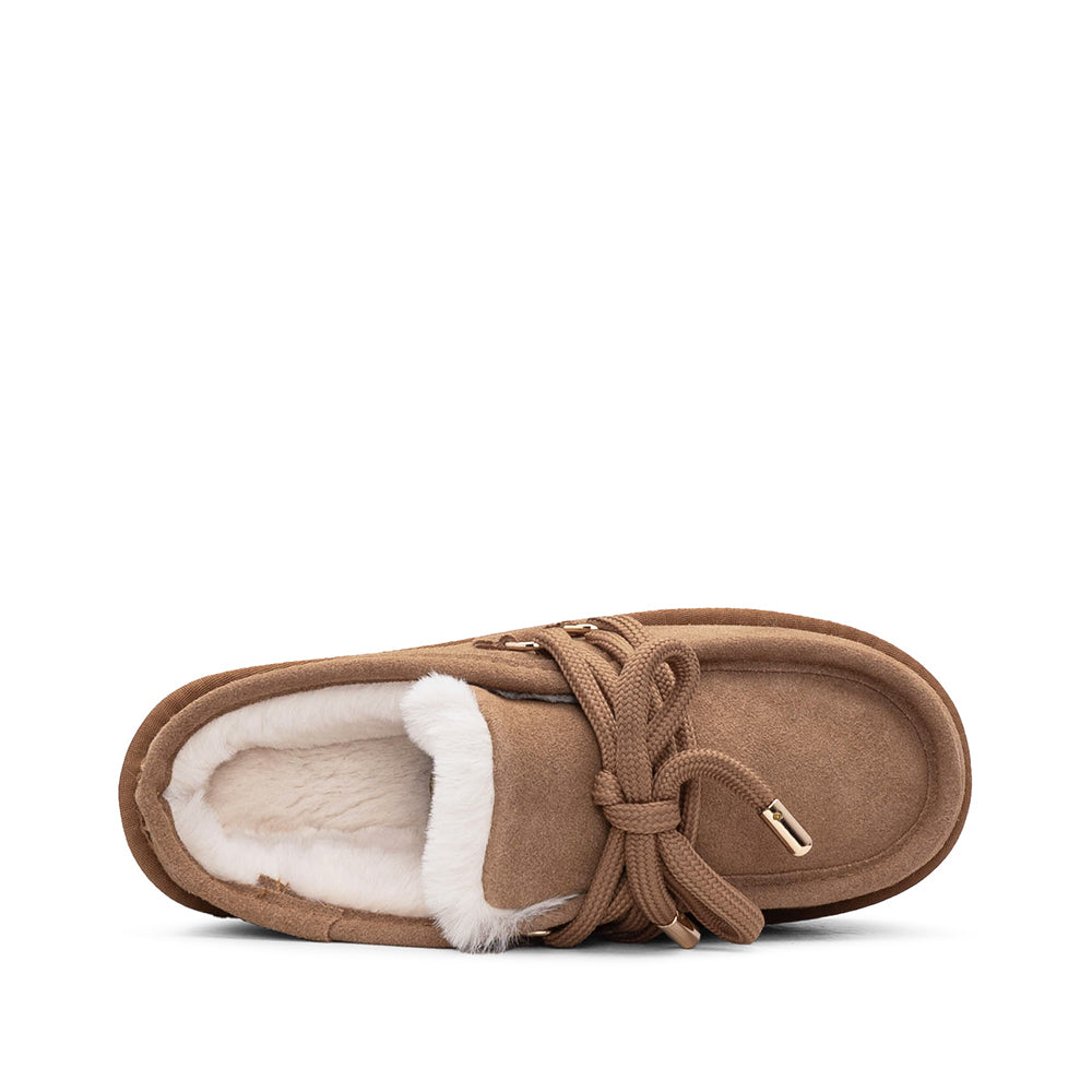 Soca Casual Mulher Camurça Camel