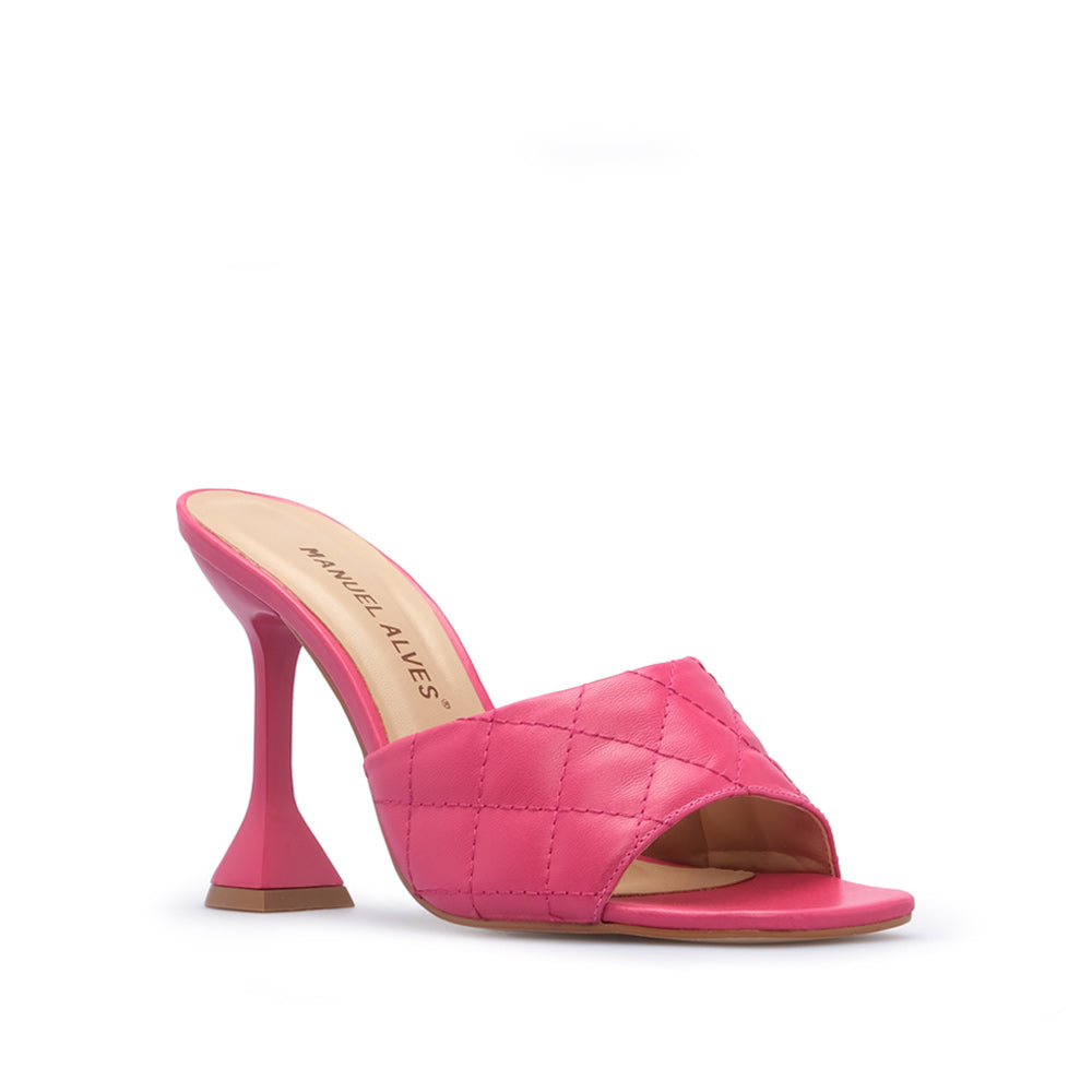Soca Salto Alto Mulher Pele Fuxia
