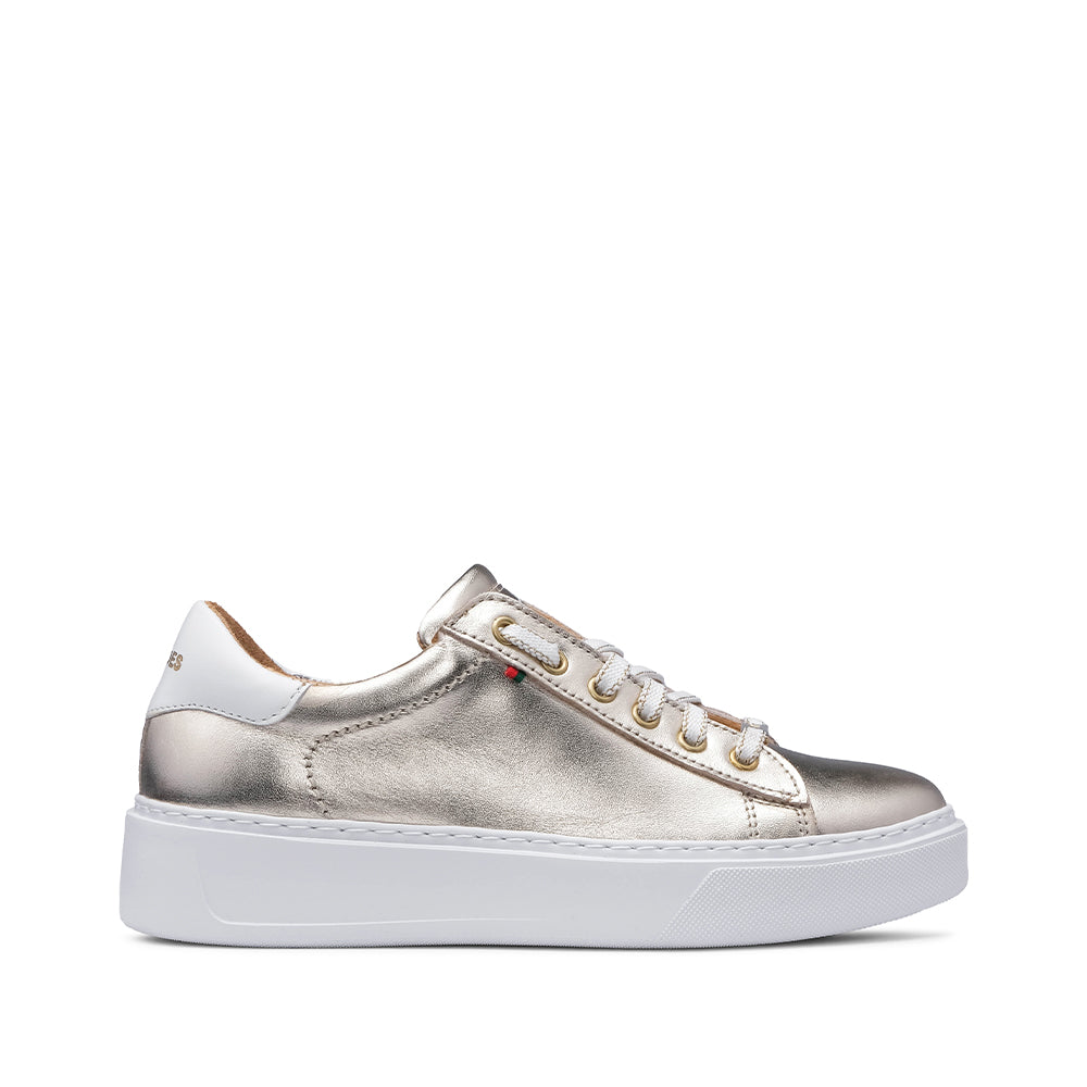 Sapatilha Casual Mulher Pele Champagne