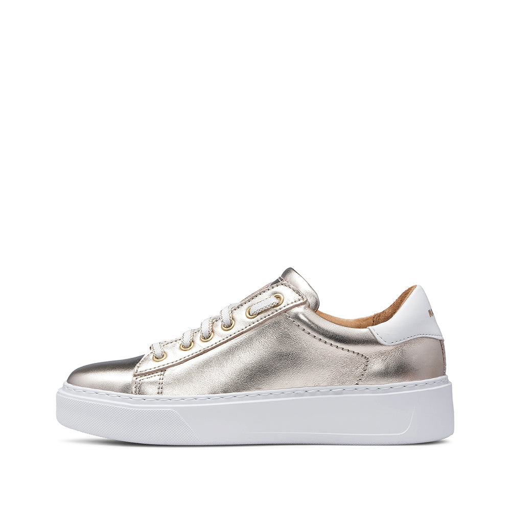 Sapatilha Casual Mulher Pele Champagne