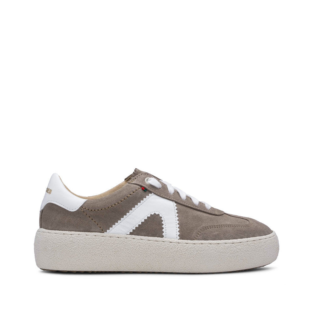 Sapatilha Casual Mulher Camurça Taupe