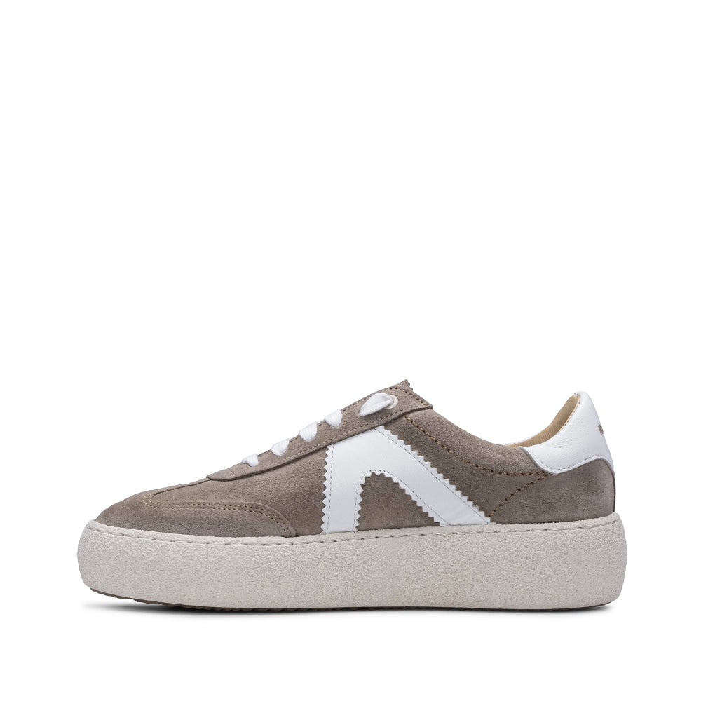 Sapatilha Casual Mulher Camurça Taupe