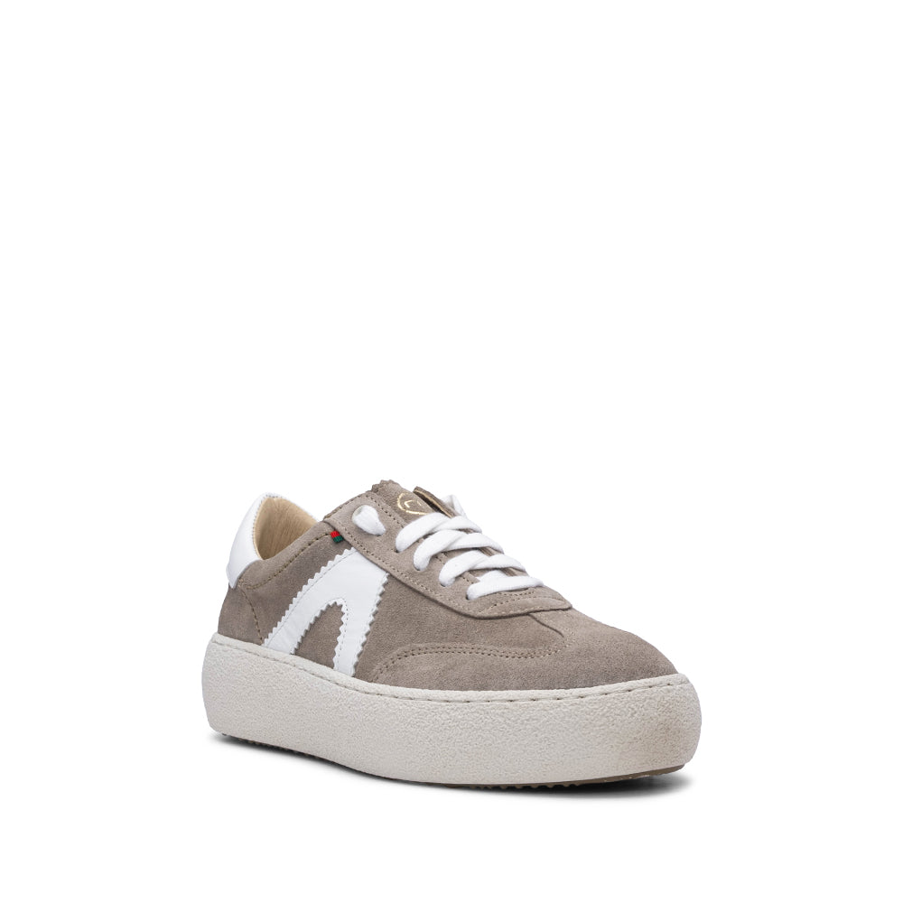 Sapatilha Casual Mulher Camurça Taupe