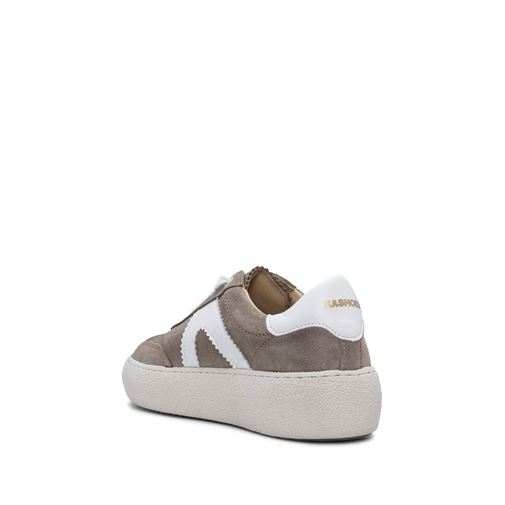 Sapatilha Casual Mulher Camurça Taupe