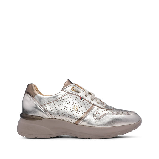 Sapatilha Casual Mulher Metalizado Dourado
